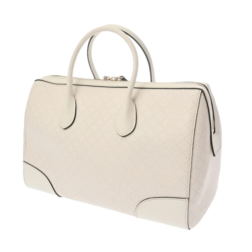 Gucci Boston White Leather Diamante Bag White